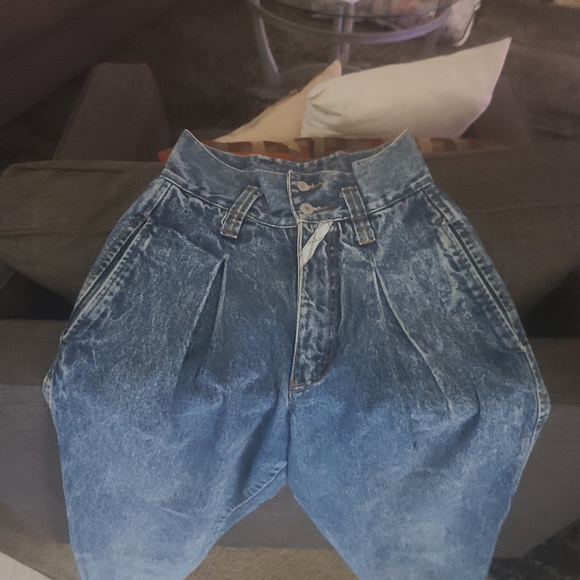 Vintage 80's Retro Acid washed high Waisted baggy harem pants Classic Jordache. - Picture 5 of 13